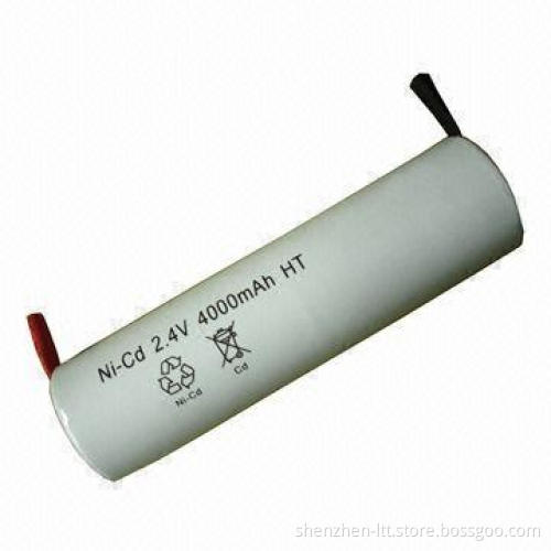 Ni-Cd D Size 4,000mAh Rechargeable Battery Pack, 2.4V